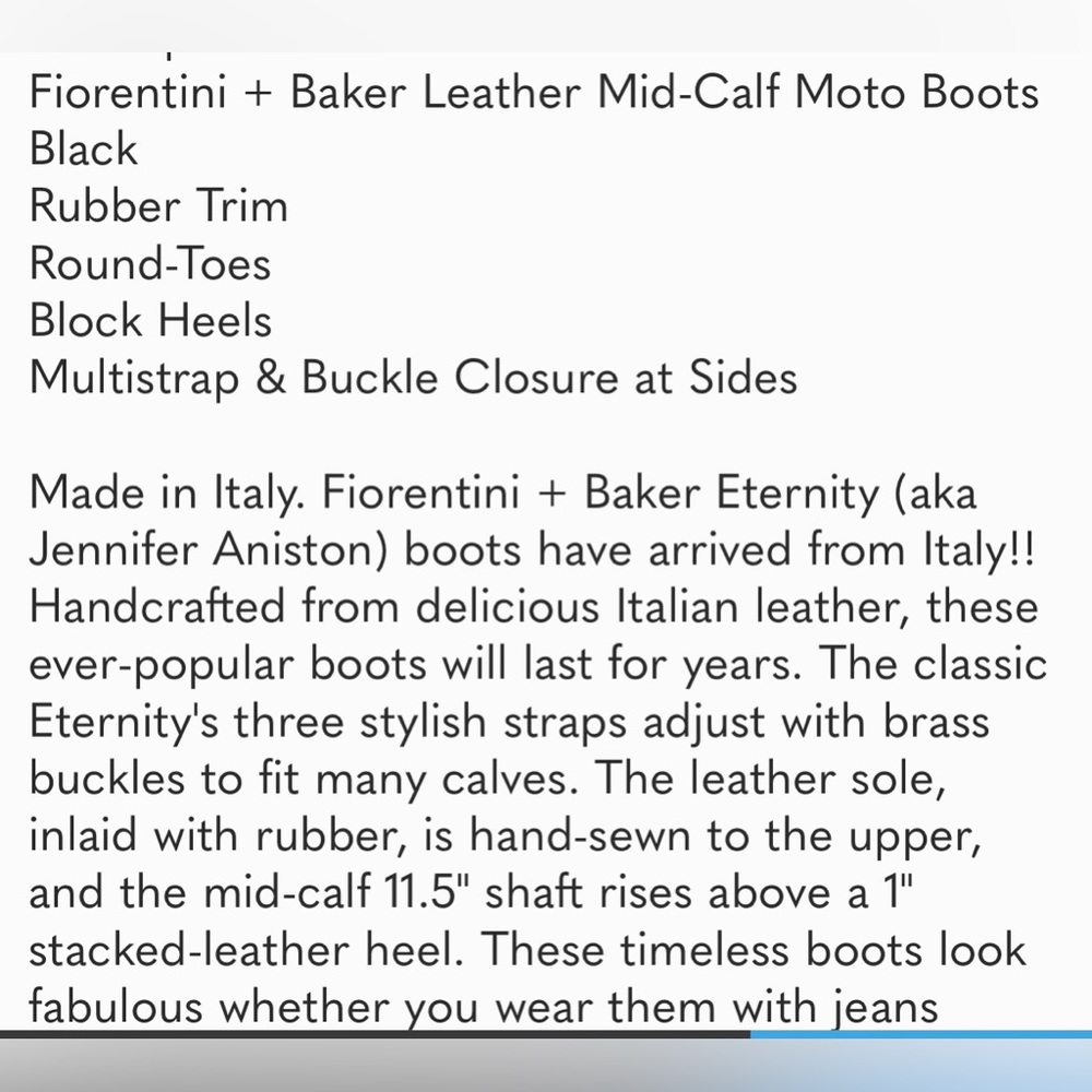 Fiorentini + Baker 🖤 Moto Boots - EUC 🖤 Eternity 7040-CN - Picture 10 of 10